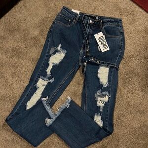 DOGMA high rise flare jeans NWT